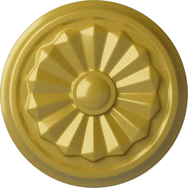 Ekena Millwork Olivia Ceiling Medallion (Fits Canopies up to 2 1/8"), Hand-Painted Rich Gold, 7 7/8"OD x 1 1/8"P CM07OLRGS - main